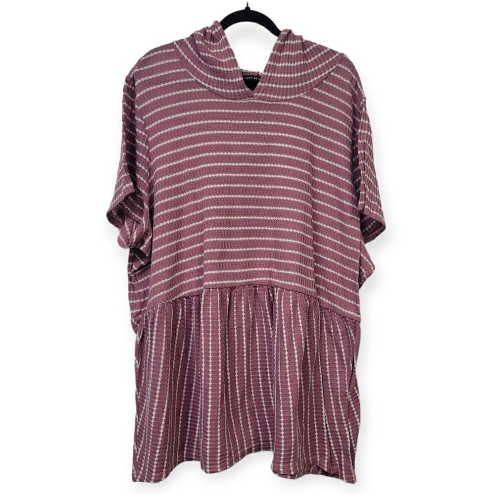 Lane Bryant plus size hooded baby doll top, 26/28